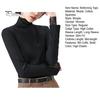 Women Bottoming Tops Slim Fit High Collar Long Sleeve Shirt with Slit Lace Cuffs Solid Color Jumper Tops