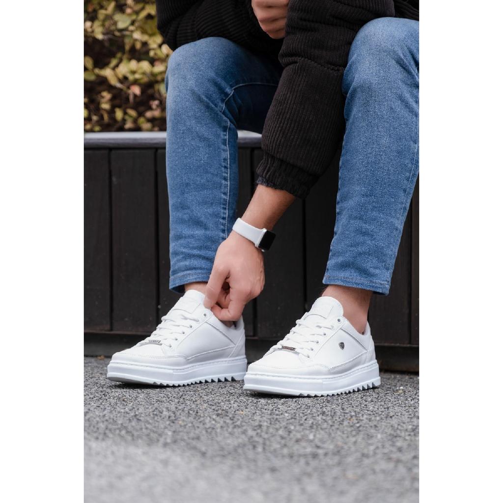 073 White Color White Sole Men's Casual Shoes