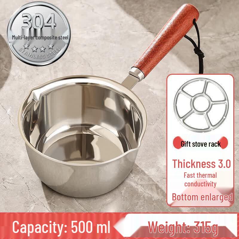 Qiwei 316 Stainless Steel Mini Hot Oil Drizzling Pot