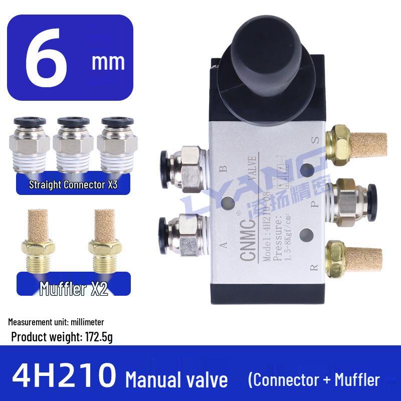 Two-position, Five-way Pneumatic Hand Lever Valve for Smooth, Responsive Manual Control.