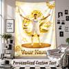 Wall Hanging Tapestry With Custom Name & Text, Jude Bellingham Decorative Tapestry For Bedroom