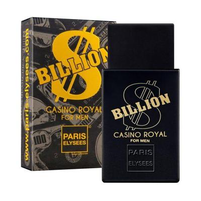 Paris Elysees Billion Casino Royal Billion Dollar Collection Parfüm Hergestellt in Frankreich Eau de Toilette Natürlicher Spray Duft für Herren 100ML (3,3 fl.oz.)