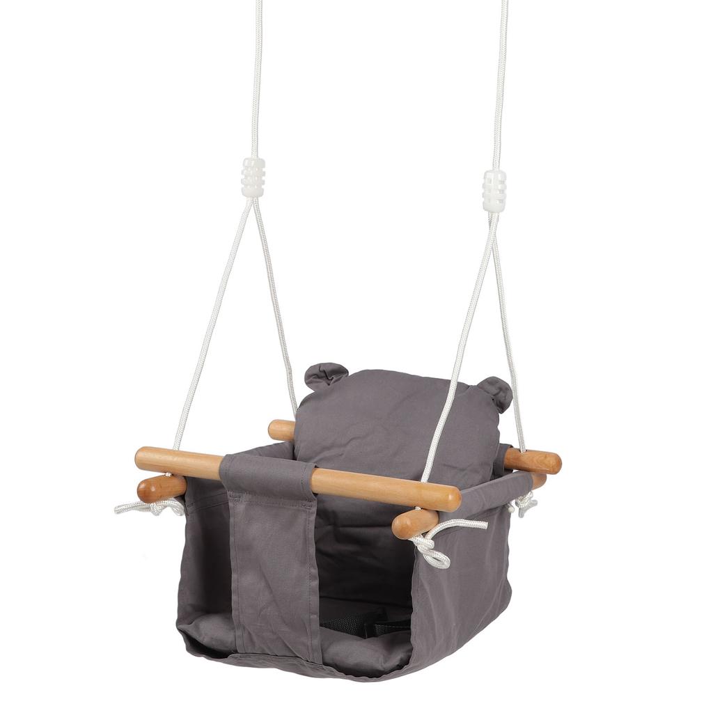 Baby Swing 55.1lb Load Bearing Wooden Hanging Baby Swing Universal Baby Hammock Swing for Indoor