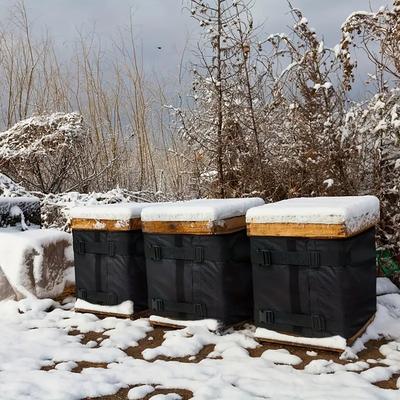 Heavy-Duty Winter Beehive Wrap – Adjustable Insulated Cover Made of Oxford Fabric, Ideal for Beekeeping Equipment Protection