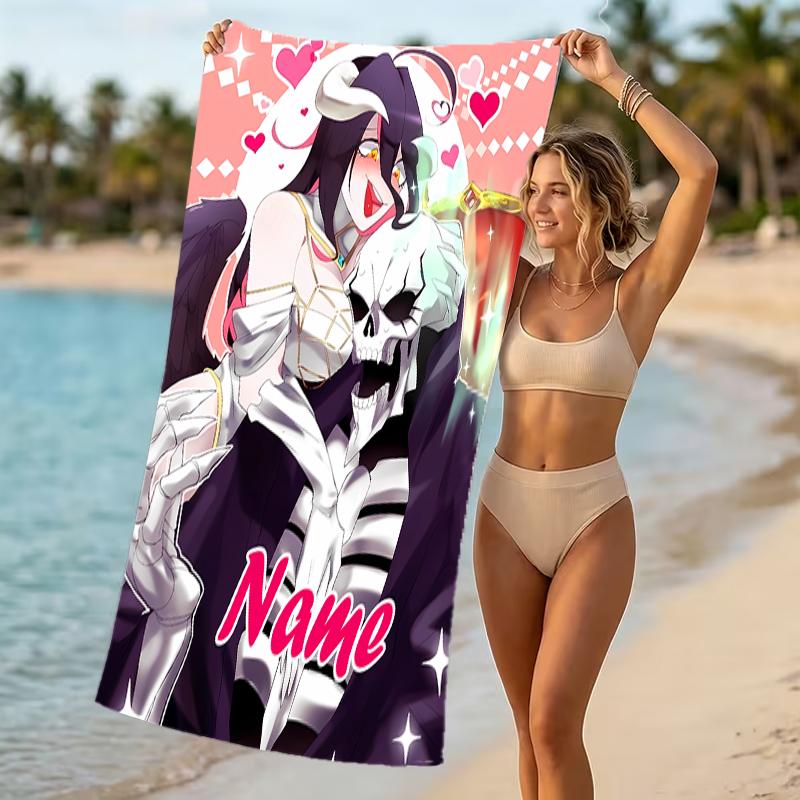 Customizable Personalized Beach Towels Overlord Themed designs.Suitable for the Beach, Yoga, Sports;ideal As Beach Accessories