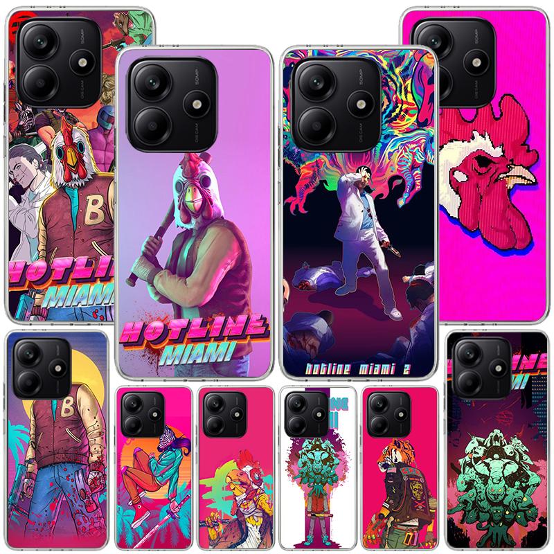 Game Hotline Miami Phnoe Case for Phnoe Case for Xiaomi Redmi Note 15 14 14S 13 Pro Plus 12 12S 11S 11E 10S 10 11T 5G Unique Cov
