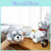 Schnauzer Plush Toy Keychain With Soft Short Pile For Backpack Decor And Gift