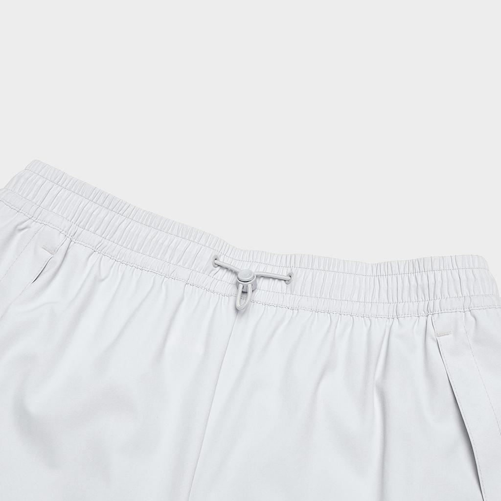 FILA X MAISON KITSUNE Original Fashion Woven Stretch Loose Casual Shorts Women shorts Misty-Gray F11W529801F-GY