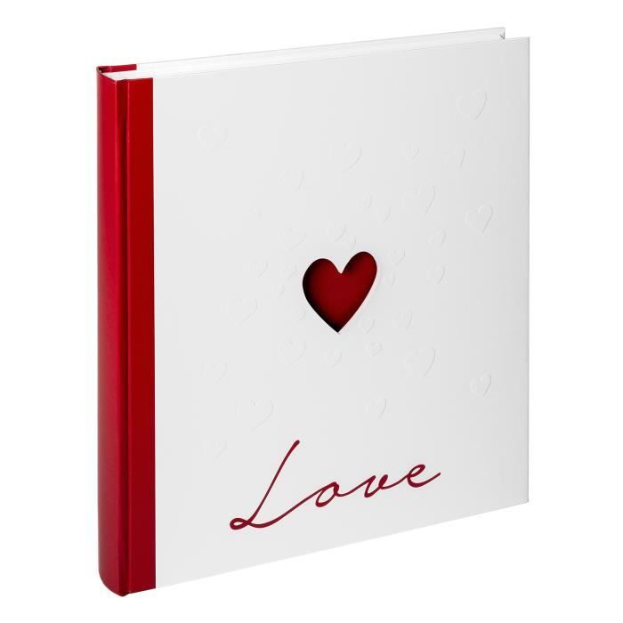 Album de mariage - love - 28x30,5 cm - 50 pages - papier sans acide - compartiment cd