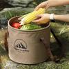 Portable Camping Foldable Sink Collapsible Car Wash Bucket Easy To Store Car Folding Bucket  Beach