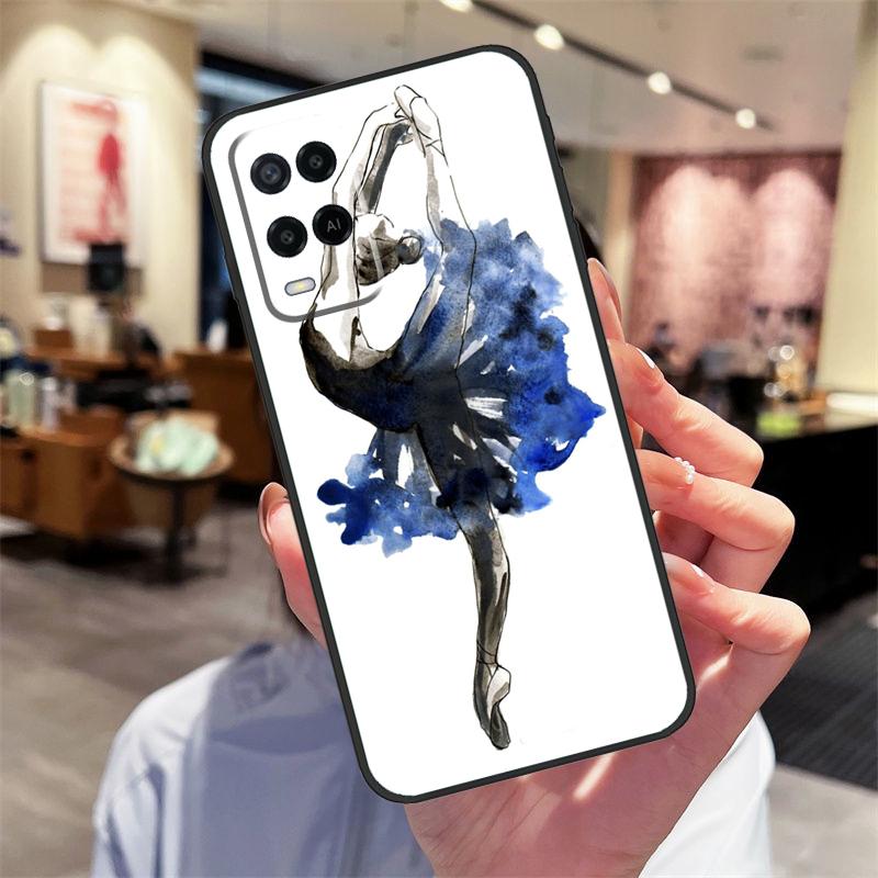 Ballerina Ballet Dancer Girl Case For Oppo A40 A60 A80 A18 A38 A58 A78 A98 A16 A76 A96 A15 A17 A77 A74 A94 A54 A57S Cover