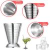 75ml Cocktail Measuring Cup with Mixing Spoon Stainless Steel Oz Cup Professional Shaker Shaker for Bar Party Wine Accessories
