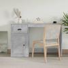 VidaXL Desk with Drawer Concrete Grey 115x50x75 Cm Engineered Wood 816476