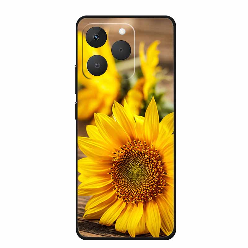For Realme 15T Phone Case 15 T Fashion Picture Black Silicone TPU Soft Back Cover Case For Realme 15T 5G 2025 Case Realme15T Bag