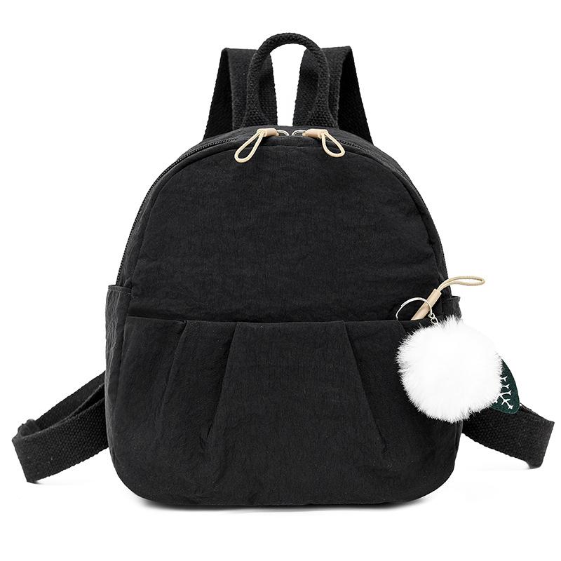 

Женский складной рюкзак многокарманный большой вместимости легкий рюкзак чёрный