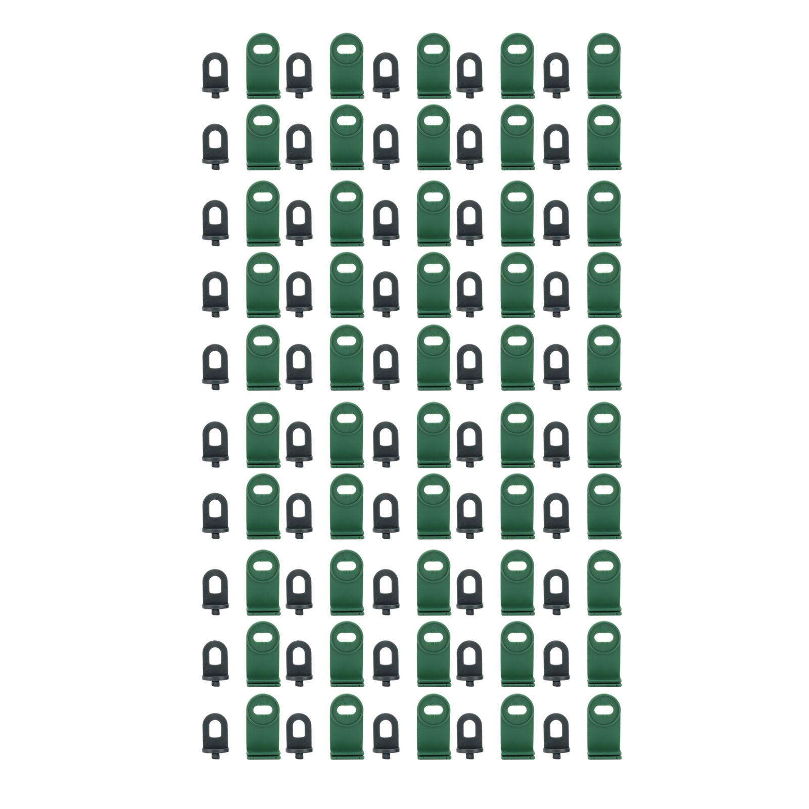 Health & Beauty Product 50Pcs Plastic Greenhouse Twist Clips Shading Fixing Clips With 50 Ring Buckle Greenhouse Insulation Plant Hangers