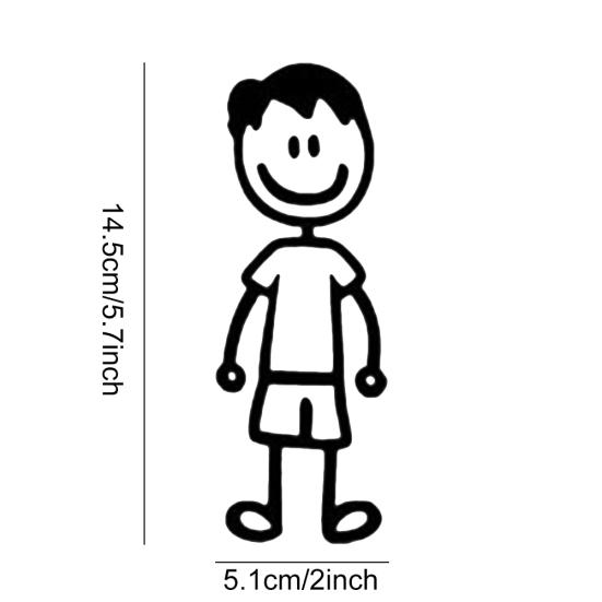 Funny Family Member Dog Cat Figure Pet Decor Car Sticker Decal for Window Door