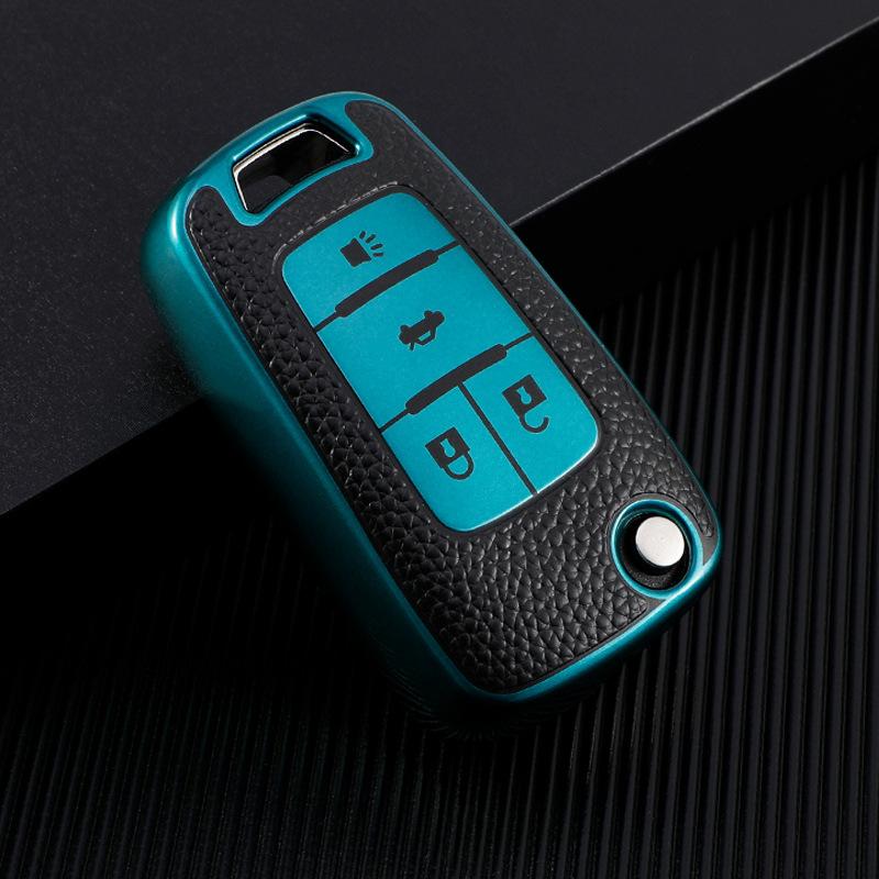 3 4 Button Leather TPU Car Key Case Cover Shell Fob For Chevrolet Cruze Aveo Trax Sail Malibu For Opel Vauxhall Astra Corsa Meriva Insignia