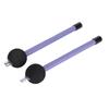 2PCS Rubber+Metal Drum Brushes Purple Color Drumstick Brushes  For Percussion Instruments