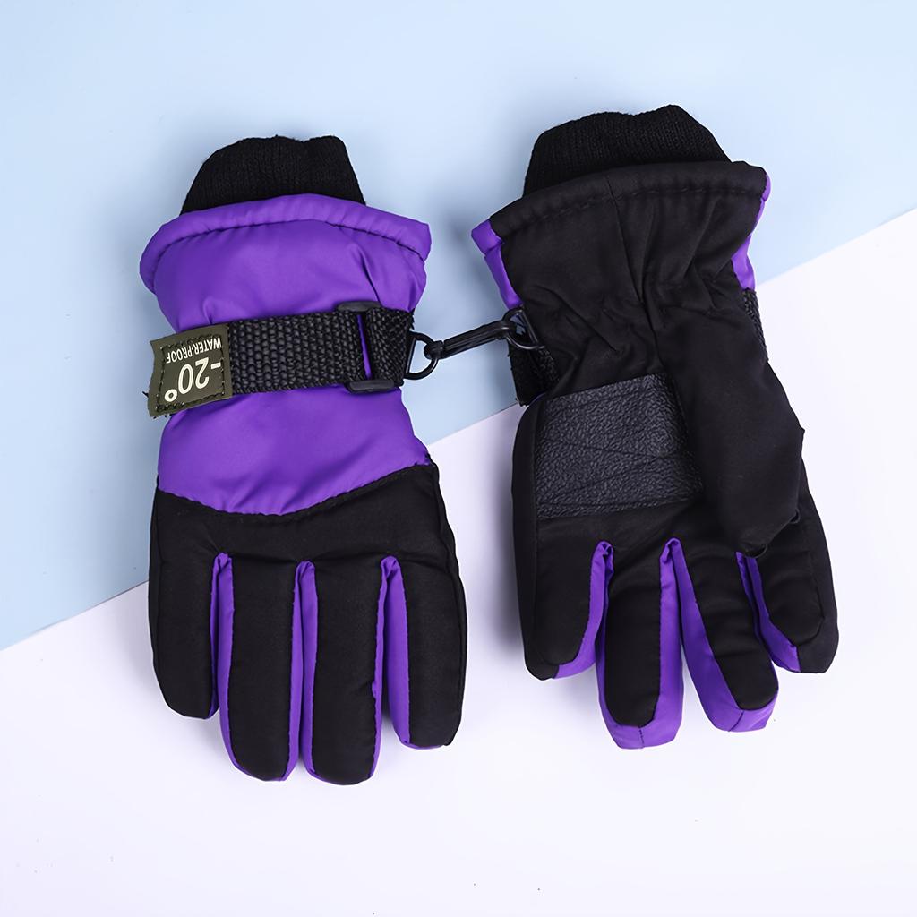 [Non-slip] Children's Ski Gloves | A Pair | Thickened Non-slip | Winter Outdoor Sports and Cycling | Suitable for Children Over 3 Years Old