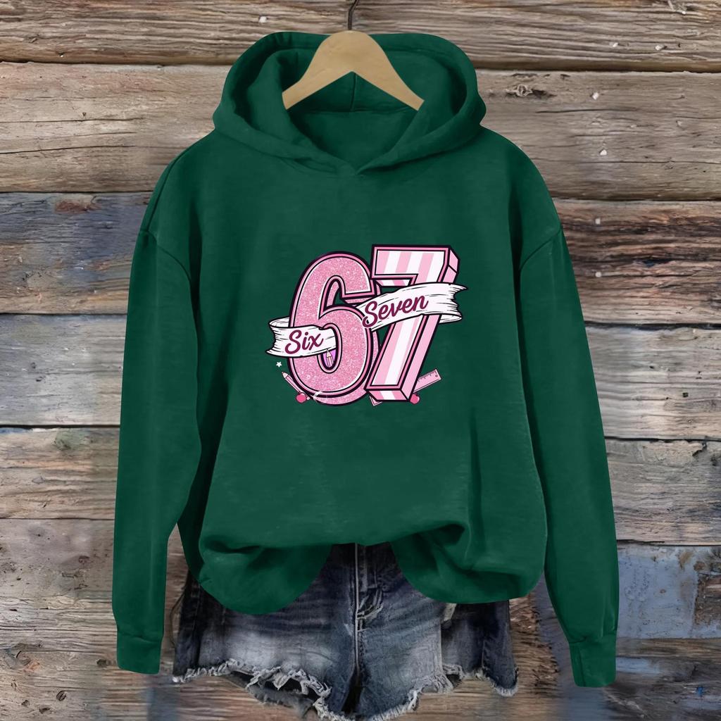 Women's Fashion Daily Versatile Casual Sweatshirts Long Sleeve Hooded Top Sweatshirts