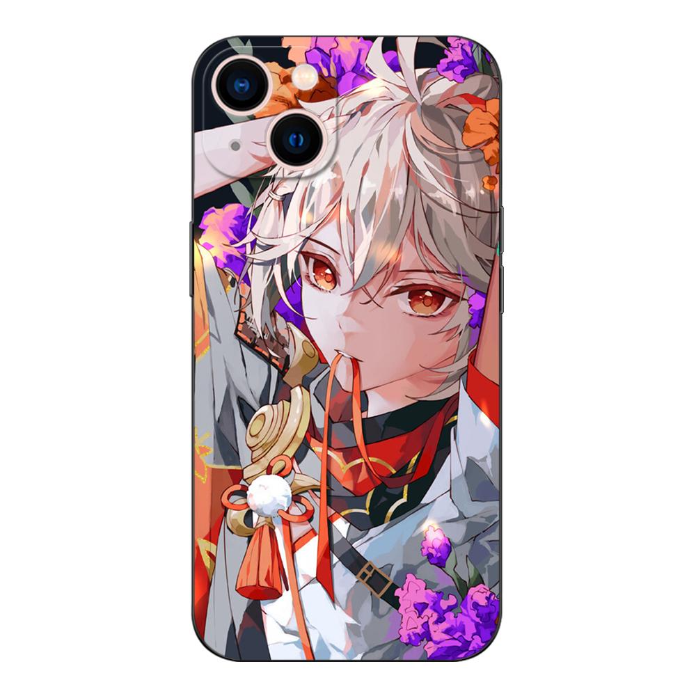 Black Tpu Case For Xiaomi mi 10 10T NOTE 10 9 A3 lite 9T PRO Cover Genshin impact