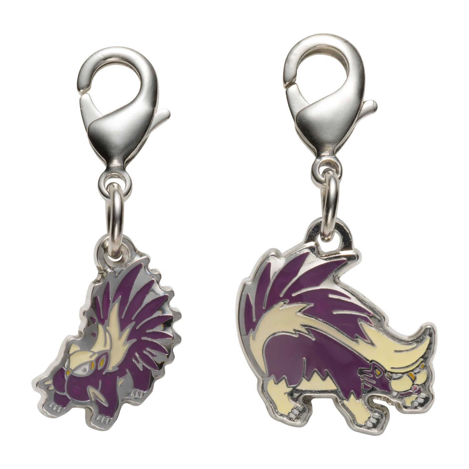

[Pokemon] Pokemon Center National Pokedex Metal Charm - Stunky (#434) & Skuntank (#435)