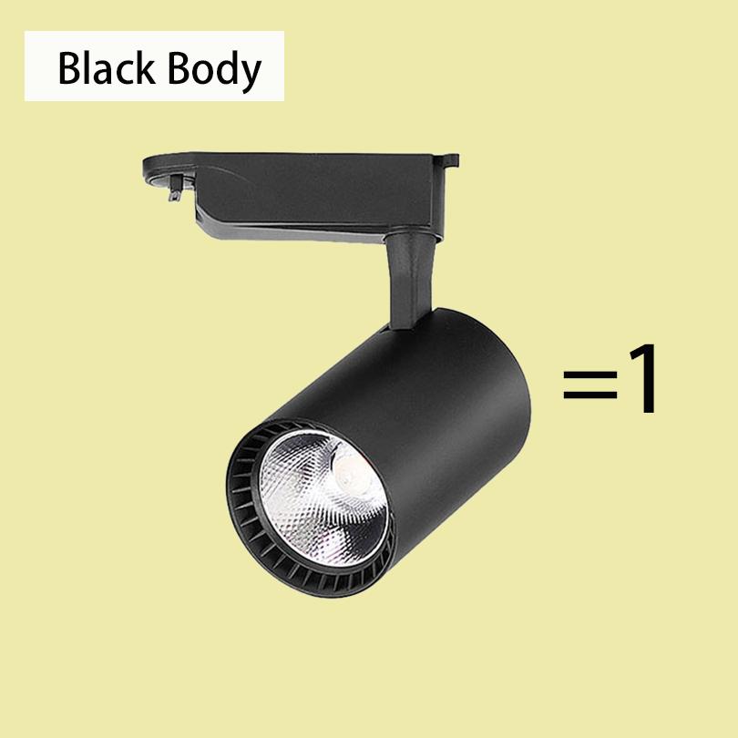 Set Led Track Light Fixture COB Track Lighting Wall Lamp Rail 220V Spot Lights Led track rail Spotlight Clothing Store Shop Home
