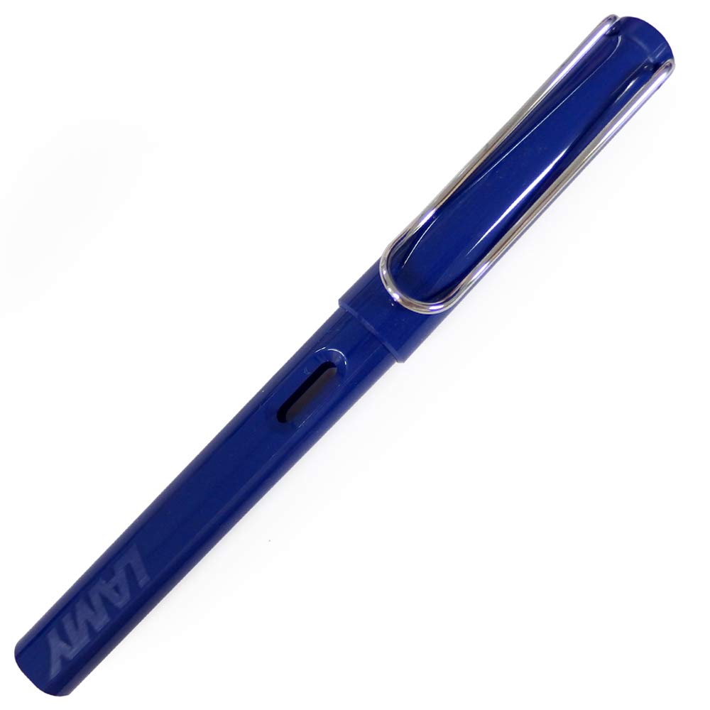 LAMY Safari Blue Fountain Medium Blue Pen, L14, Nib, Cartridge/Converter Compatible, [Used]