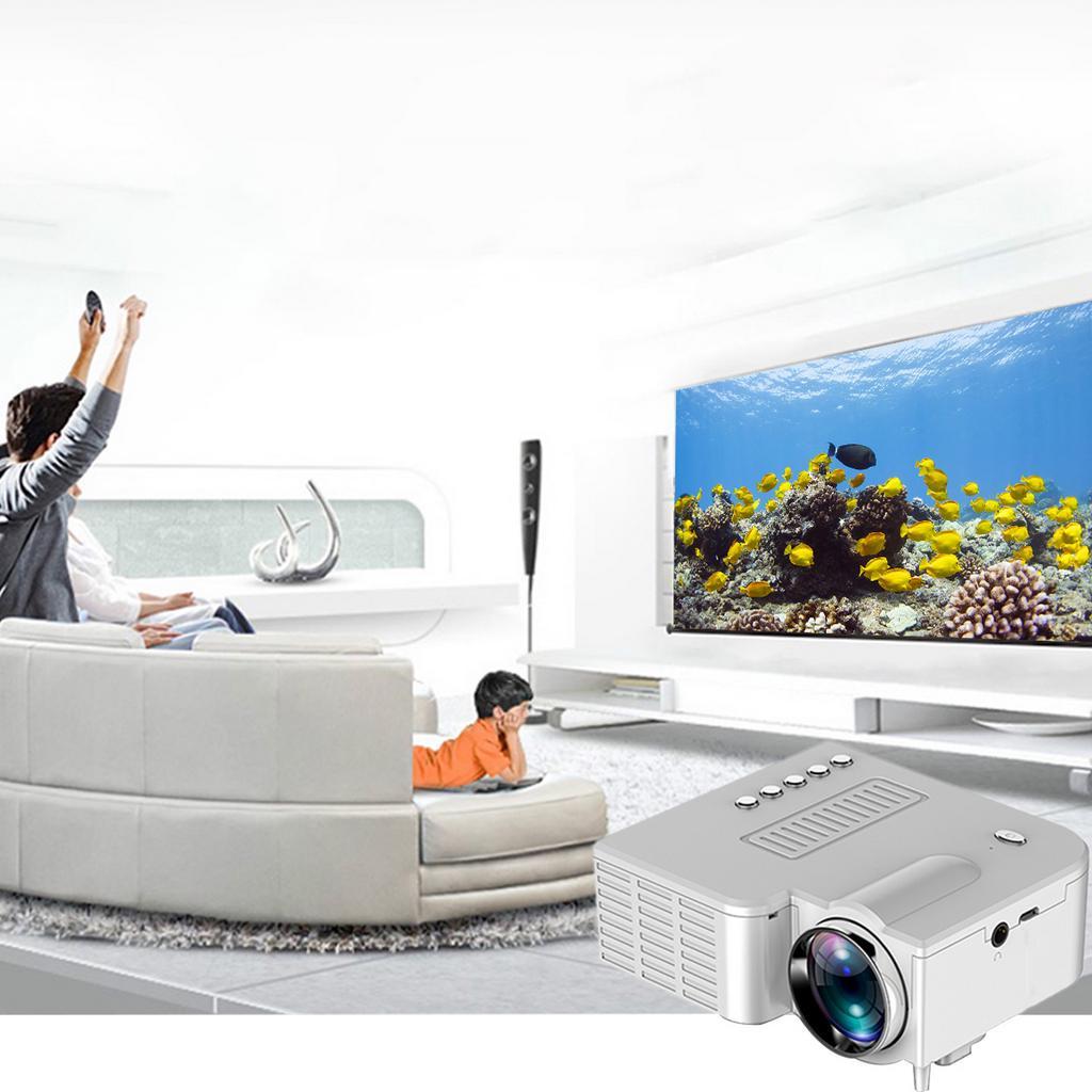 Tragbarer LED Mini Projektor Video Beamer für Heimkino 500 Lumen Unterstützt Display 4k Projektor 4K LED Projektor HD 1920x1080 10W