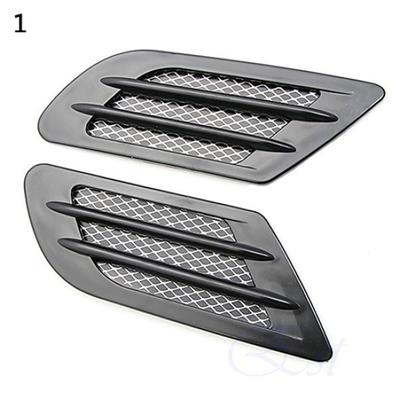 Car Side Air Flow Vent Hole Cover Fender Intake Grille Duct Decoration Sticker