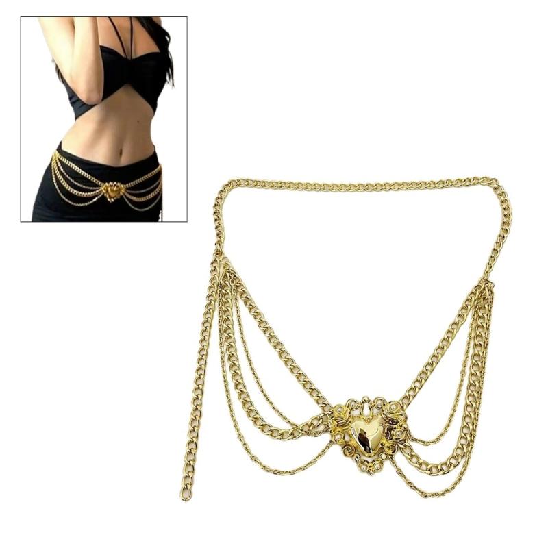 Lady Belly Chain Decorative Waist Chain Aesthetic Body Chain Women Accessories
