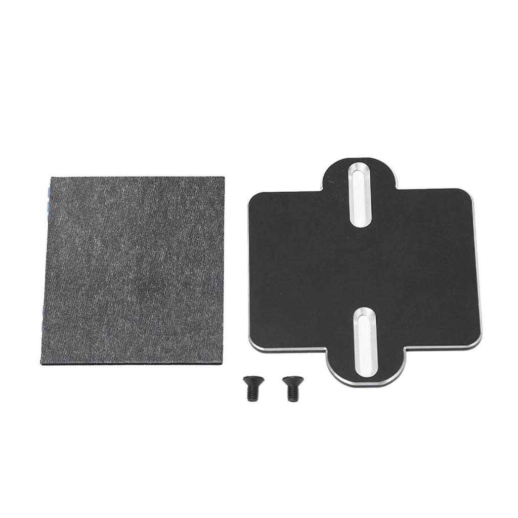 ESC Mounting Plate Aluminum Shock Absorbing ESC Fixing Plate for Traxxas for ARRMA 18 RC Car Black