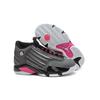 Air Jordan 14 Retro GG 'Hyper Pink' (Unisex) Metallic Dark Grey / Black / White / Hyper Pink Vintage Basketball Shoes 654969 028