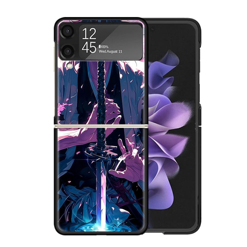 Bleach Kuchiki Byakuya Cases For Samsung Galaxy Z Flip 4 5 6 7 3 Z Flip7 Flip6 Flip4 Flip5 Flip3 5G Hard Shockproof Fundas Cover