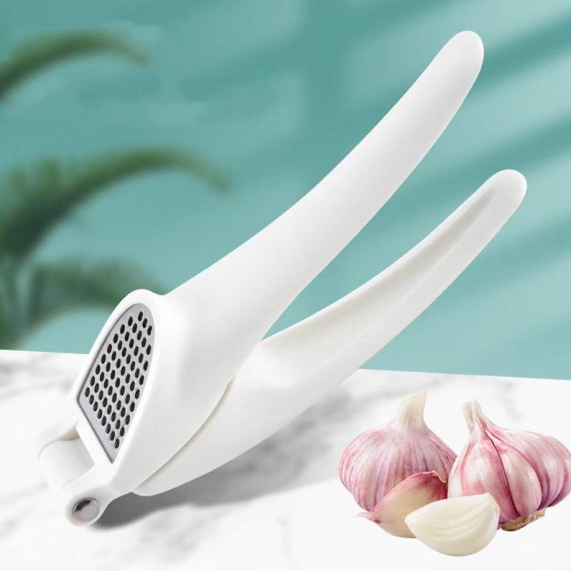 Garlic Press Dishwasher Safe Presser Masher Ginger Crusher with Ergonomic Handle Professional Mincer Tool Manual Kitchen Gadget