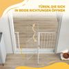 Wide Dog Safety Gate, with Door Pressure, for Doorways, Hallways, Staircases - White
