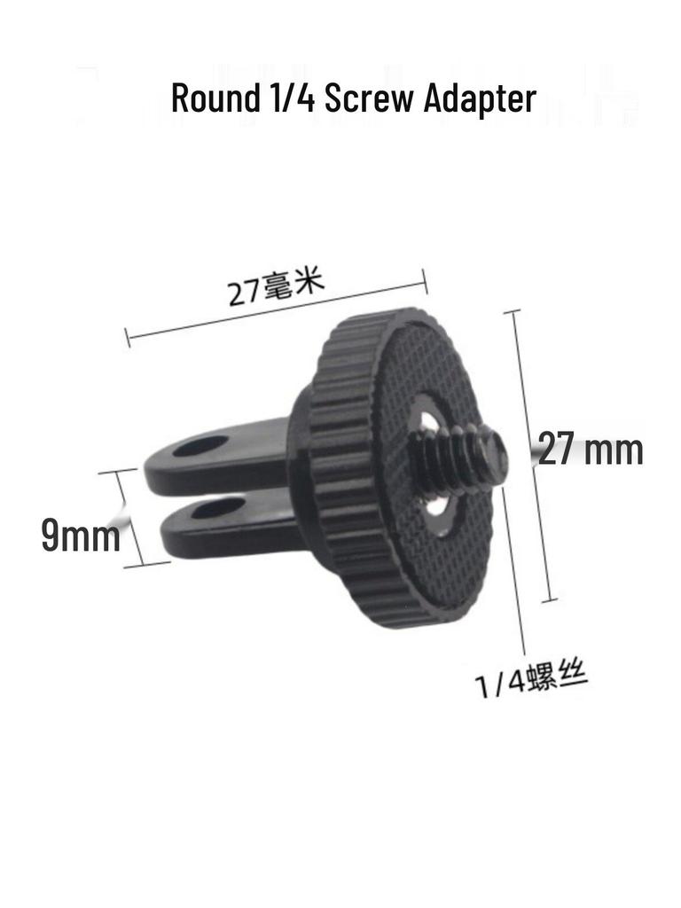 Selfie Stick Adapter for Sport Camera Tripod with 1/4" Screw Base