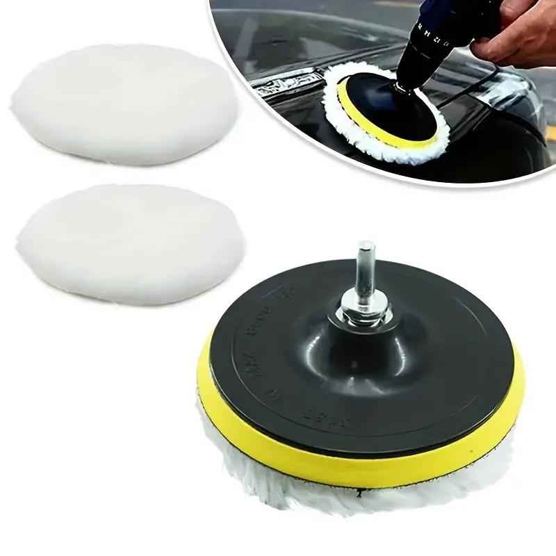 5pcs Car Polishing & Waxing Kit, Universal Iron Model, Premium Sponge Discs for Vehicle Detailing and Maintenance