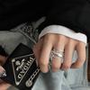 Twisted Wire Geometric Multi-Layer Openable Ring - Fashionable Index Finger Ring