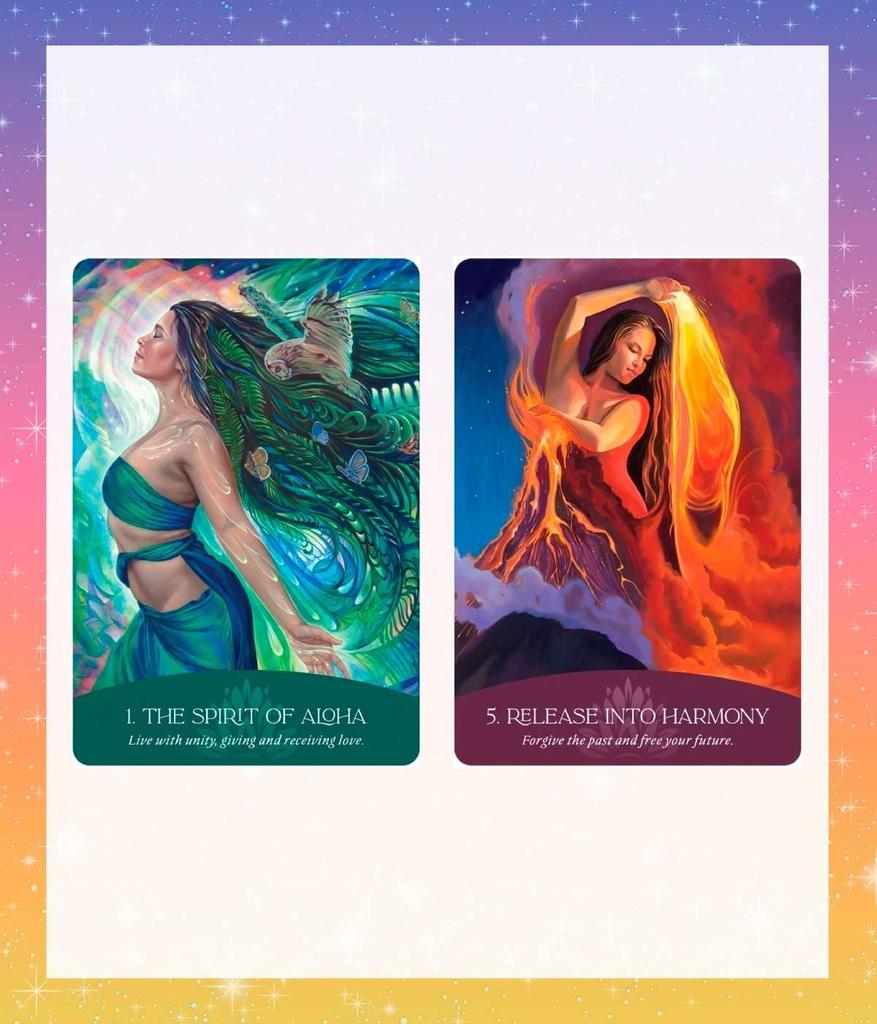 Whispers of Aloha Oracle Cards, Tarot Cards, Fortune Telling, with Japanese Instructions, by lulucouture [Authentic]
