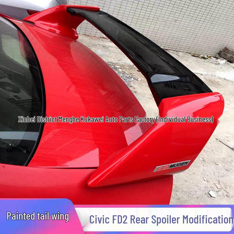 Compatible Rear Spoiler for 06-11 Honda Civic FD2 Model