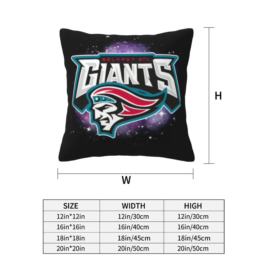 Belfast Giants Ice Hockey 2 Pcs Square Pillowcase Pillow Cover Cushion Decor Comfort Throw Pillow For Home Bedroom