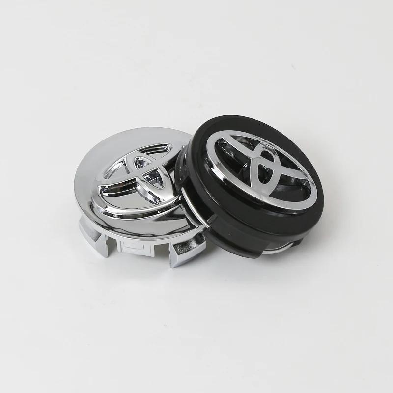 4Pcs 57mm 62mm ABS Car Wheel Center Hub Caps Hub cap Cover Badge Car Emblem For Toyota C-hr Prado Prius Avensis Rav4 Yaris Hilux