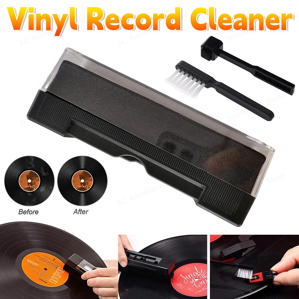 Vinyl-Schallplattenreiniger-Set Reinigungsbürste Staubentferner-Set Schallplattenreiniger Reinigungsbürsten-Set Vinyl-Schallplatten-Reinigungsbürsten-Set