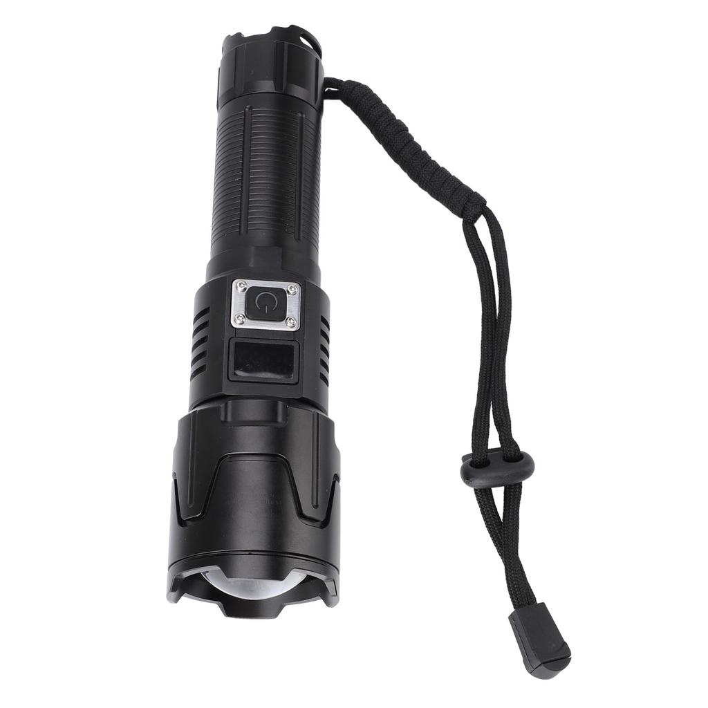 Super Bright Flashlight 3 Modes Zoomable IPX4 Waterproof Rechargeable LED Handheld Flashlight with L