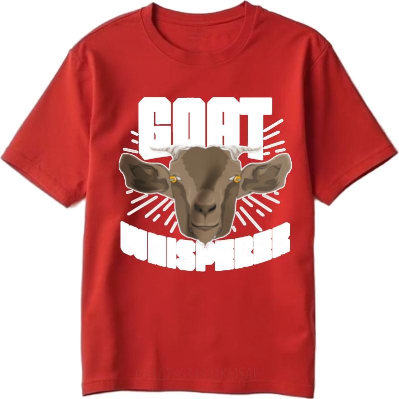 Unisexs Tshirt Adult For Man Oneck Tshirt Big Size Goat Whisperer With Cartoon Goat Face Everyday Teeshirt Summer Tshirt