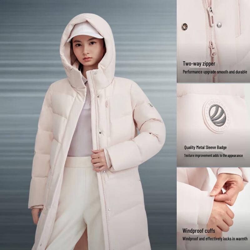 BOSIDENG B250246502 Mid-Length Hooded Down Jacket