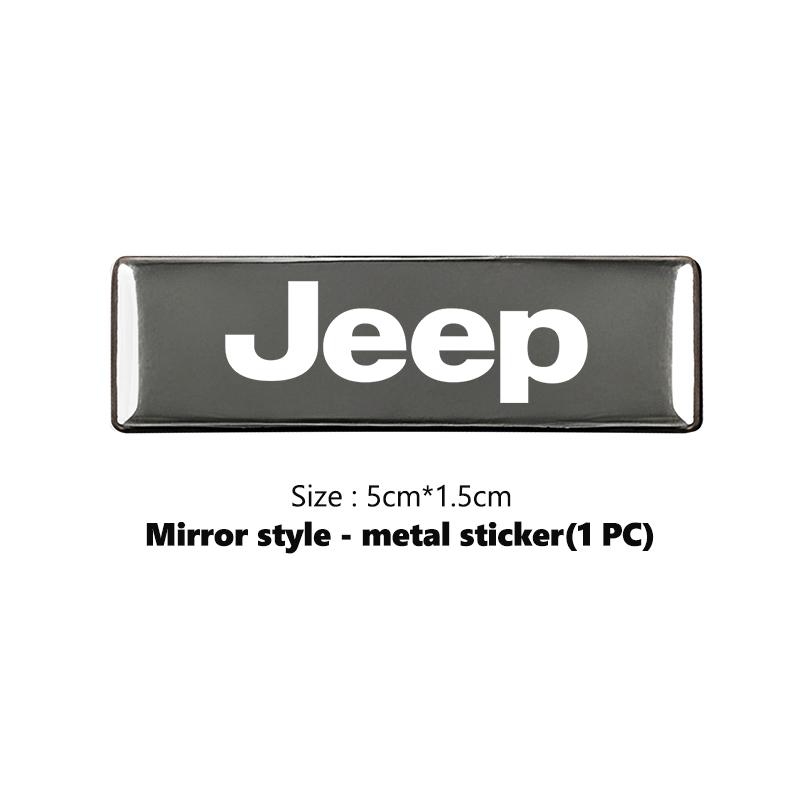 3D Metal Sticker Car Logo Rear Trunk Body Emblem Stickers Decal For Jeep Grand Cherokee Patriot Renegade Compass Wrangler AMR1