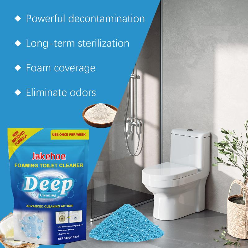 

Jakehoe Foam Toilet Cleaning Powder Decontaminate Deodorize Remove Stains Fresh Scent Toilet Cleaning Powder for Bathroom one size
